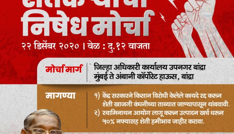 shetkaryancha nishedh morcha