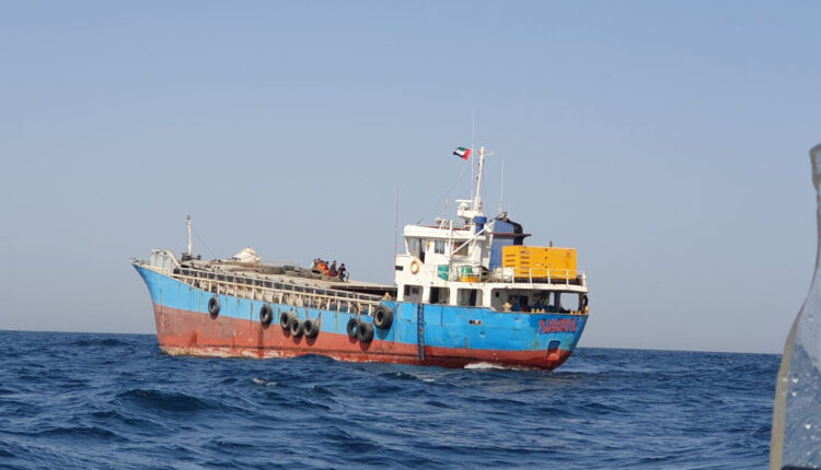 INDIAN NAVY PROVIDES TECHNICAL ASSISTANCE TO A STRANDED MERCHANT VESSEL AT SEA