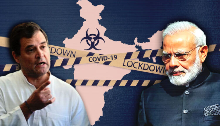 rahul gandi on lockdown